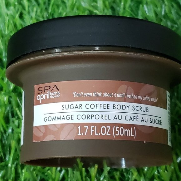 APRIL SPA BATH & SHOWER SUGAR COFFEE BODY SCRUB - 1.7 oz - SMELLS SO GOOD - Picture 2 of 4